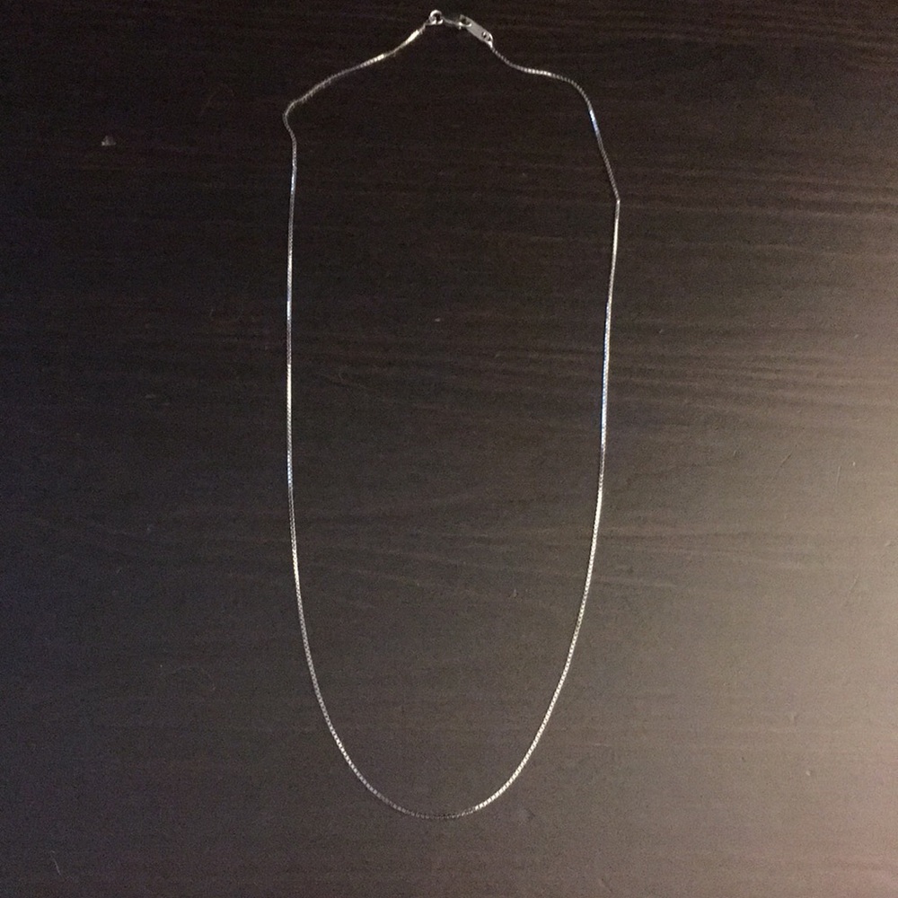 17 inch sterling silver chain made in Italy.